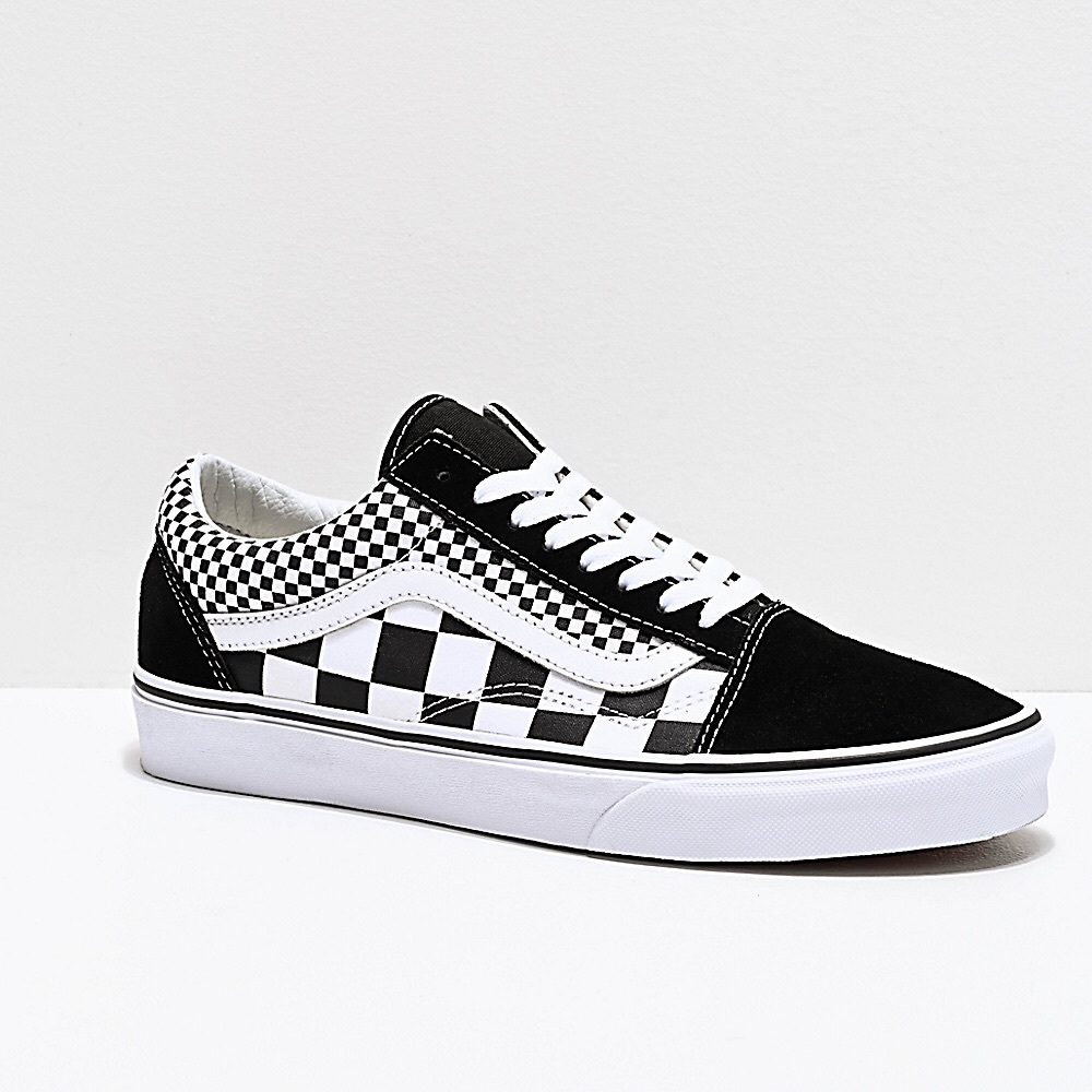checkered old skool vans